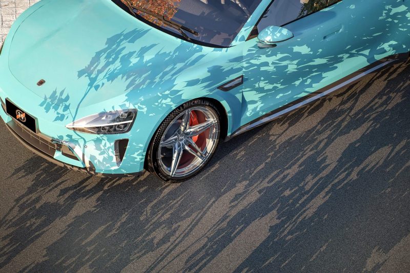 Tuning Xiaomi Su7 avec roues forgées personnalisées Kami Wheels Ku07 4