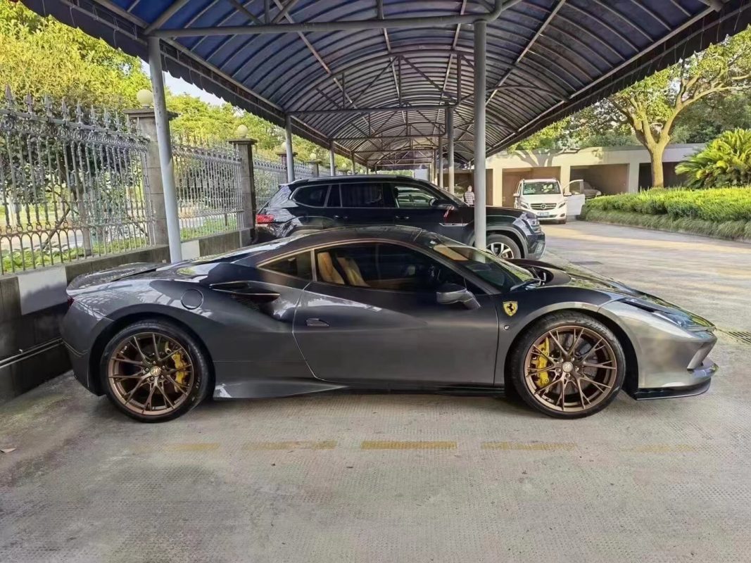 Car With Ferrari Forged Wheels